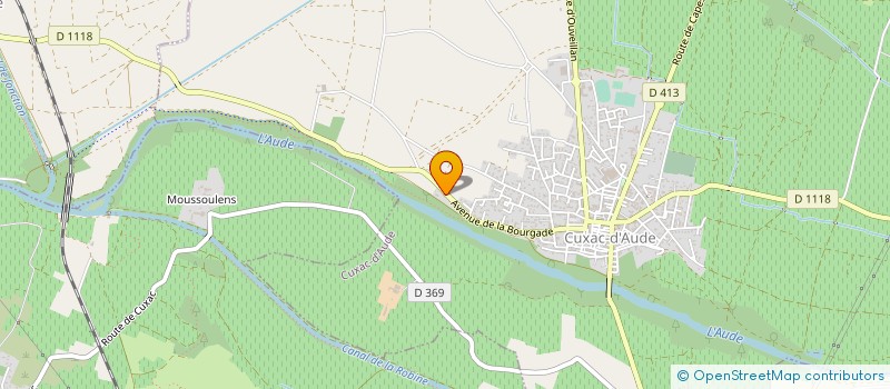 localisation de l'entreprise OGELEC à CUXAC-D'AUDE