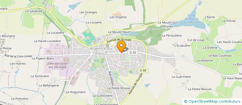 localisation de l'entreprise OGER  ARGENTRE-DU-PLESSIS