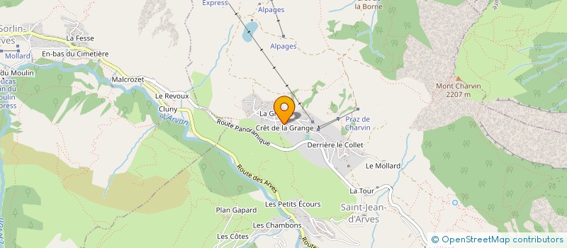 localisation de l'entreprise OGER BENOIT ET RUELLE FREDERIQUE  SAINT JEAN D'ARVES