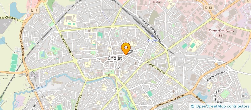 localisation de l'entreprise OGER ELODIE à CHOLET