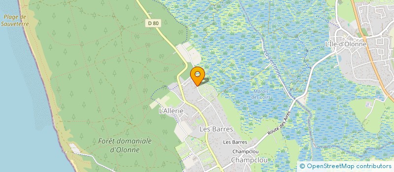 localisation de l'entreprise OGER-FOURNIER  LES SABLES-D'OLONNE