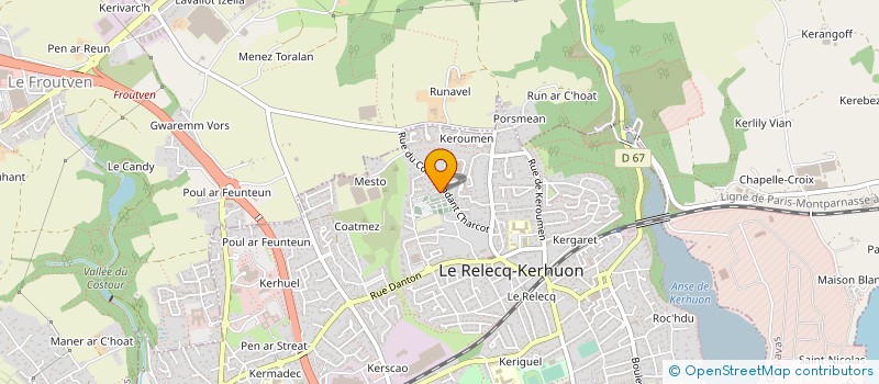 localisation de l'entreprise OGER INVESTISSEMENTS  LE RELECQ-KERHUON