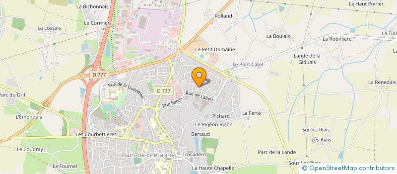 localisation de l'entreprise OGER NUANCIERS à BAIN-DE-BRETAGNE