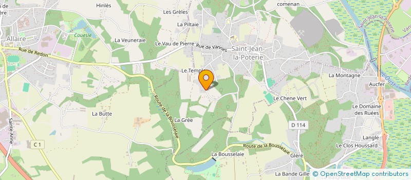 localisation de l'entreprise OGER SEBASTIEN  SAINT-JEAN-LA-POTERIE