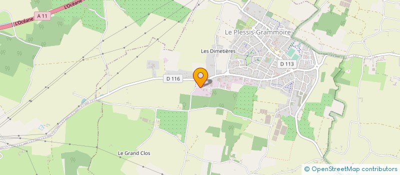 localisation de l'entreprise OGER TRANSPORTS à LE PLESSIS-GRAMMOIRE