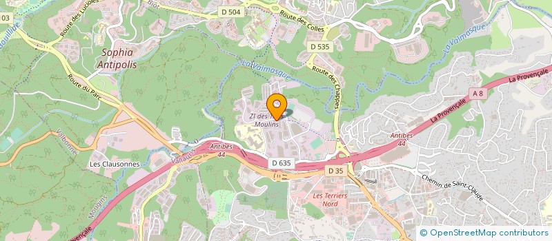localisation de l'entreprise OGEST 2 à ANTIBES