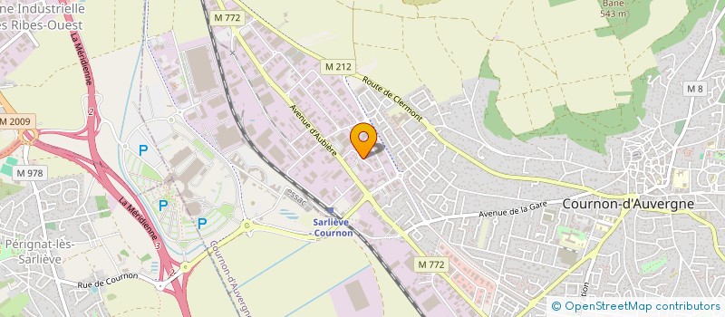 localisation de l'entreprise OGETHERM à COURNON-D'AUVERGNE