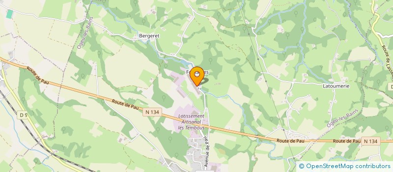 localisation de l'entreprise OGEU GROUPE  OGEU-LES-BAINS