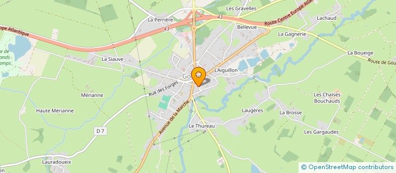 localisation de l'entreprise OGFT à GOUZON