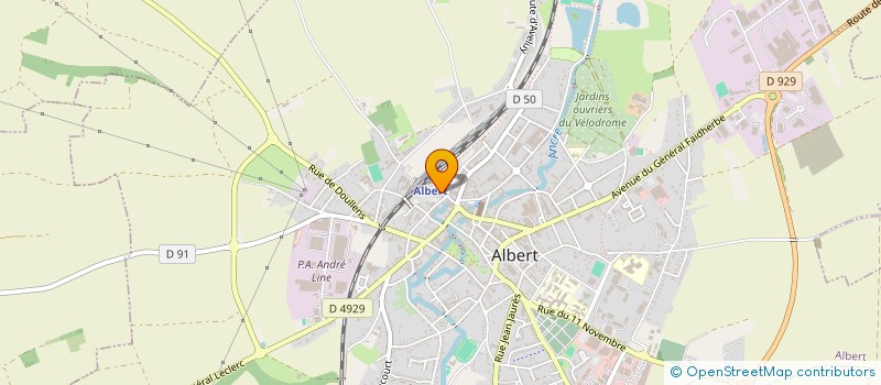 localisation de l'entreprise OGGI à ALBERT