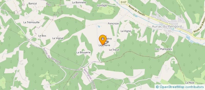 localisation de l'entreprise OGHMA  AURIAC-DU-PERIGORD