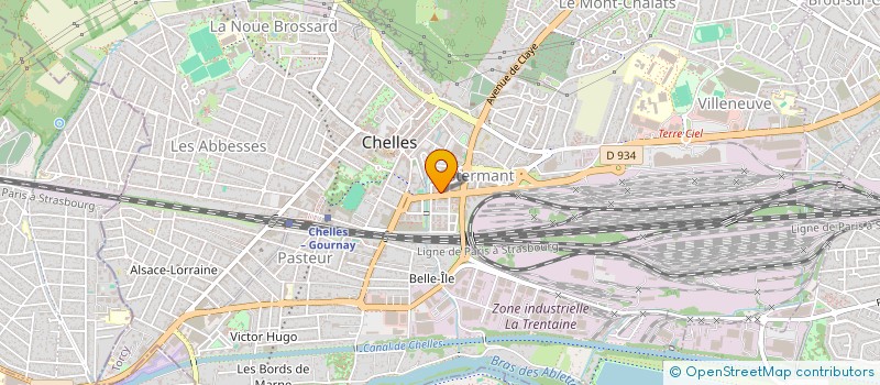 localisation de l'entreprise OGI-BAT à CHELLES