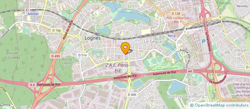localisation de l'entreprise OGI ORGANISATION GESTION INFORMATIQUE à LOGNES