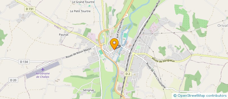 localisation de l'entreprise OGIER à CHALAIS