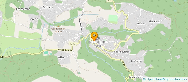 localisation de l'entreprise OGIER à BAGNOLS-EN-FORET