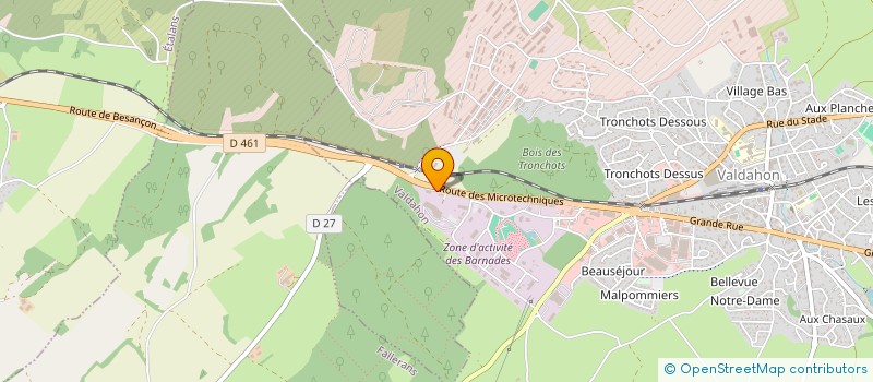 localisation de l'entreprise OGIMAT à VALDAHON