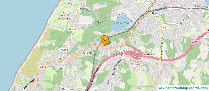 localisation de l'entreprise OGIMIE  BIDART