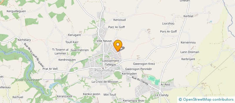 localisation de l'entreprise OGIMMO  PLOUMILLIAU