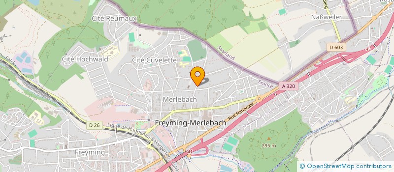 localisation de l'entreprise OGIS  FREYMING-MERLEBACH