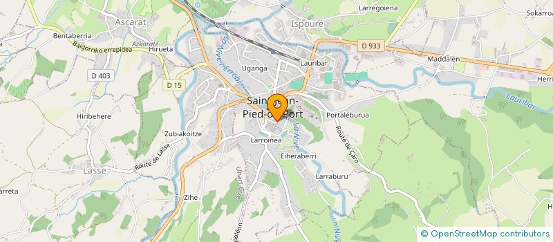 localisation de l'entreprise OGITEGIA à SAINT-JEAN-PIED-DE-PORT