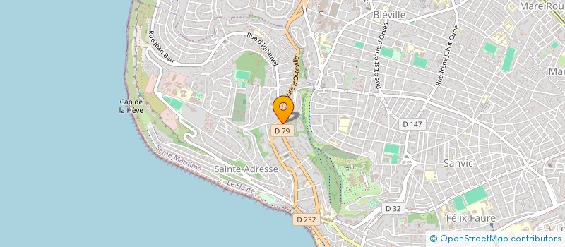 localisation de l'entreprise OGJB INVEST  SAINTE-ADRESSE