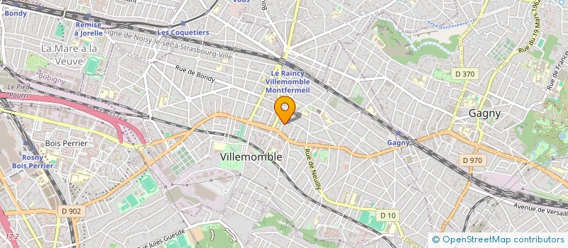 localisation de l'entreprise OGLS  VILLEMOMBLE