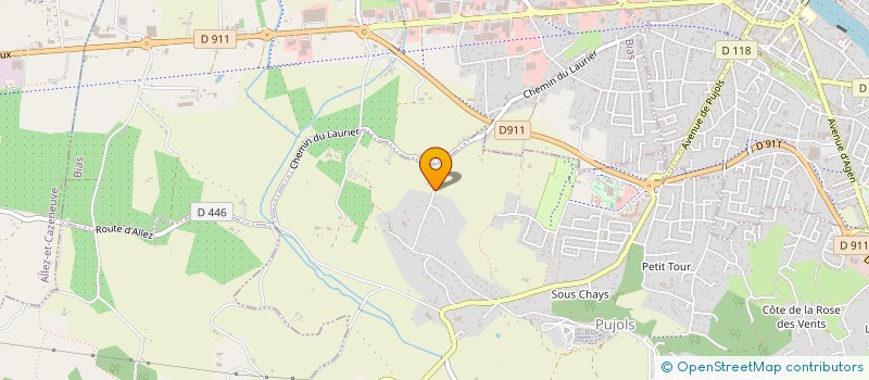 localisation de l'entreprise OGM  PUJOLS