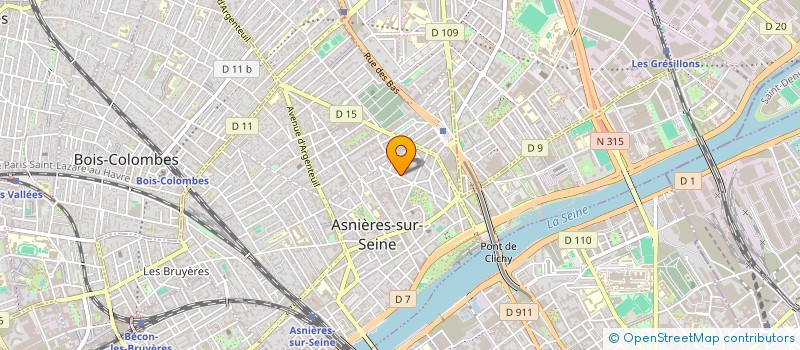 localisation de l'entreprise OGM CONSEIL à ASNIERES-SUR-SEINE
