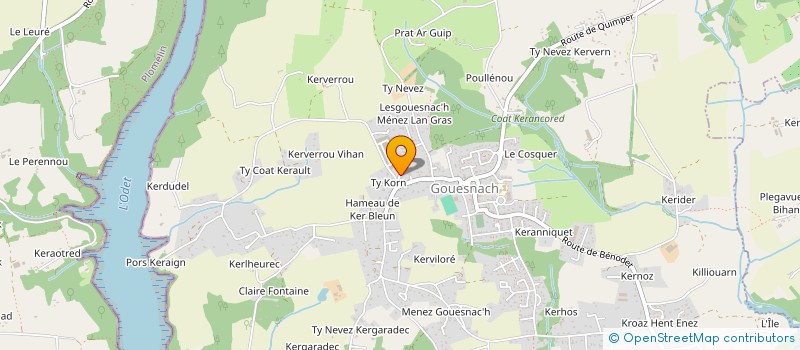 localisation de l'entreprise OGMA ARCHITECTURE  GOUESNACH