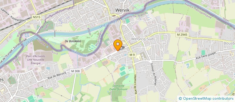 localisation de l'entreprise OGMC COUTURE  WERVICQ-SUD