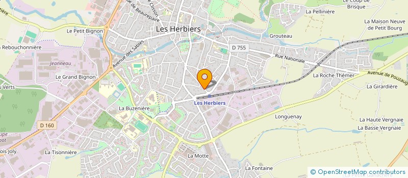localisation de l'entreprise OGMETOR à LES HERBIERS