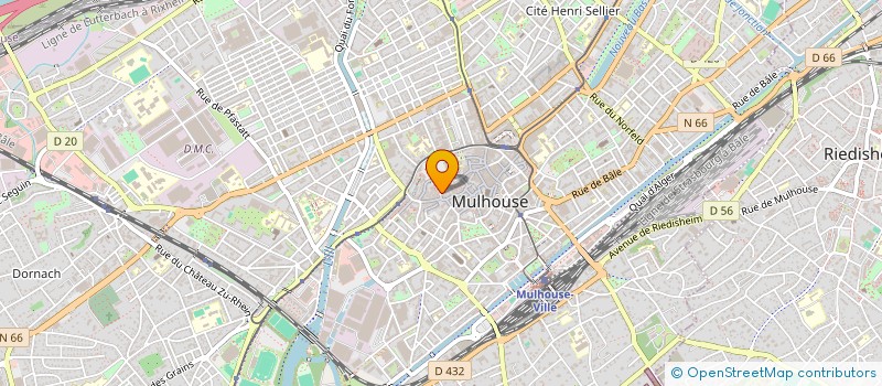 localisation de l'entreprise OGMIOS à MULHOUSE
