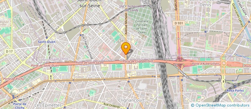 localisation de l'entreprise OGNI ARTE à SAINT-OUEN-SUR-SEINE