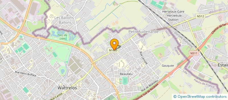 localisation de l'entreprise OGNIBENE  WATTRELOS