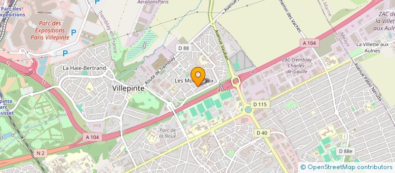 localisation de l'entreprise OGNIER ENTREPRISE à VILLEPINTE