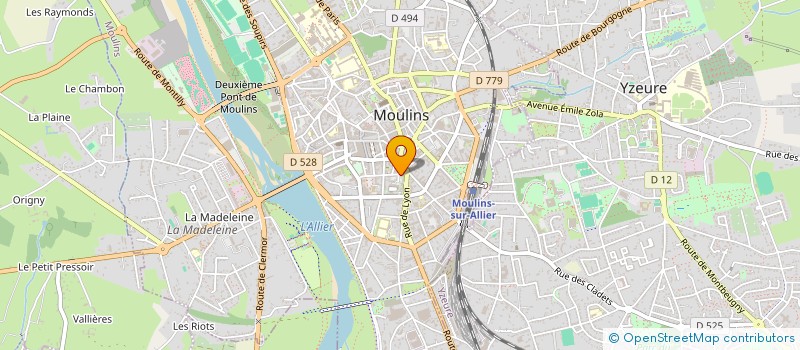 localisation de l'entreprise OGR  MOULINS