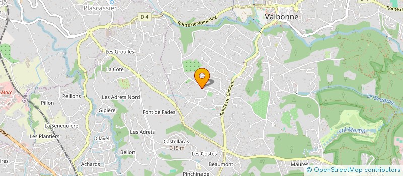 localisation de l'entreprise OGRITO  VALBONNE