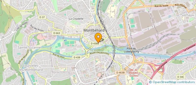 localisation de l'entreprise OGT HOLDING à MONTBELIARD