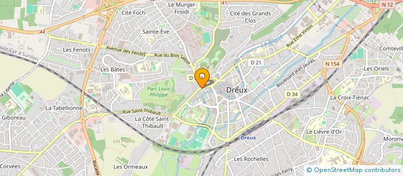 localisation de l'entreprise OGUST à DREUX
