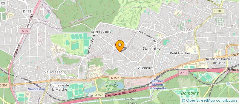 localisation de l'entreprise OGYANOS à GARCHES