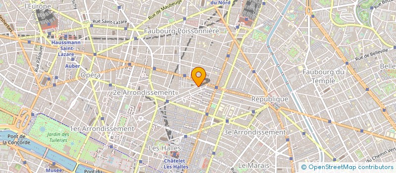 localisation de l'entreprise OH BEL à PARIS