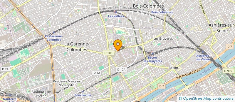 localisation de l'entreprise OH BOWLING à COURBEVOIE