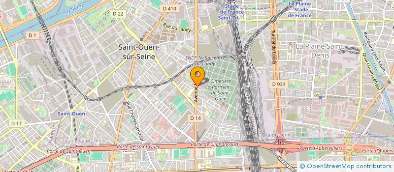 localisation de l'entreprise OH CONSULTING à SAINT-OUEN-SUR-SEINE