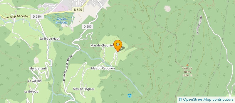 localisation de l'entreprise OH IMMO  CRETS EN BELLEDONNE