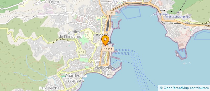 localisation de l'entreprise OH LA LA  AJACCIO