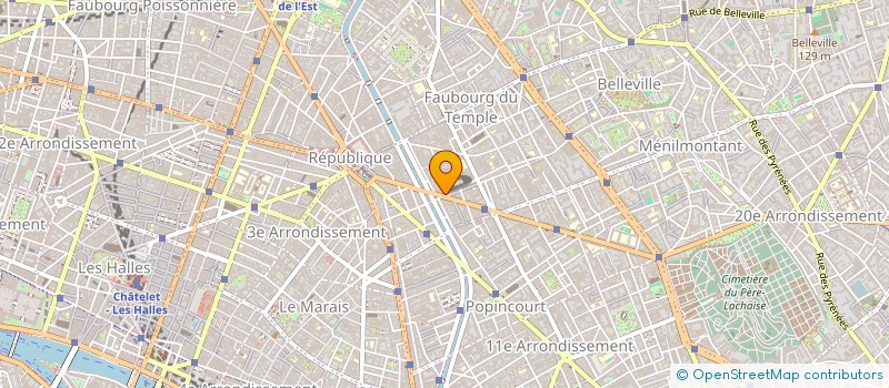 localisation de l'entreprise OH LUMIERES  PARIS