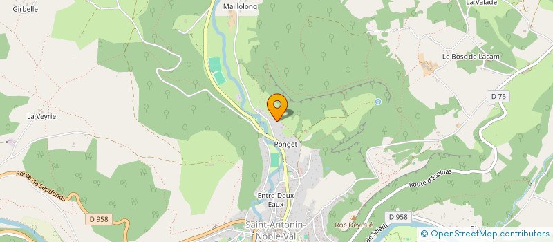 localisation de l'entreprise OH MON POULET  SAINT-ANTONIN-NOBLE-VAL