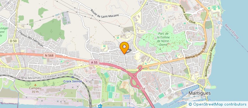 localisation de l'entreprise OH.MUSIC  MARTIGUES