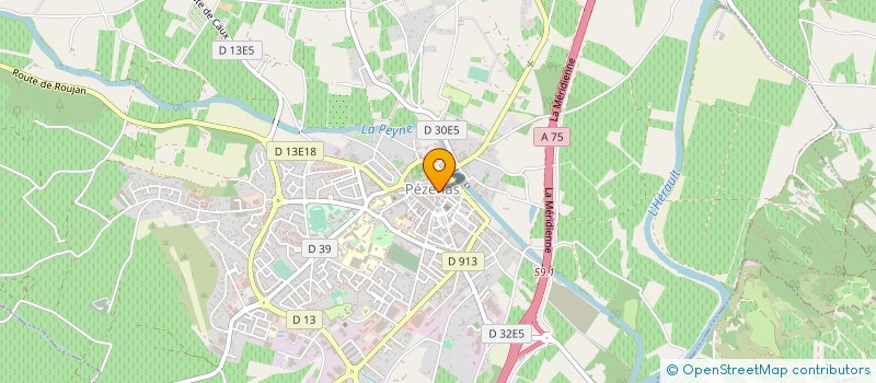 localisation de l'entreprise OH MY SOUL!  PEZENAS