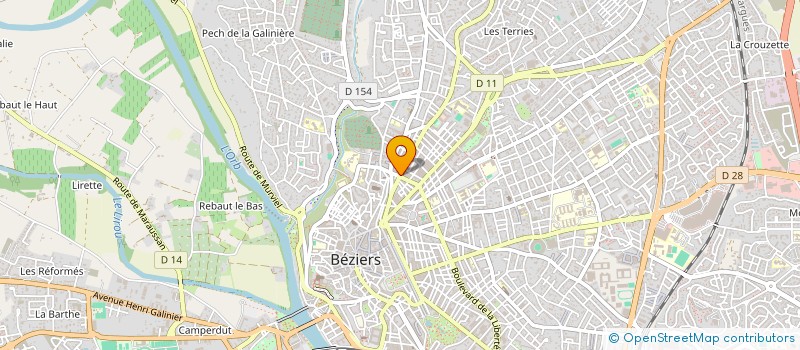 localisation de l'entreprise OH PETITS PRIX  BEZIERS